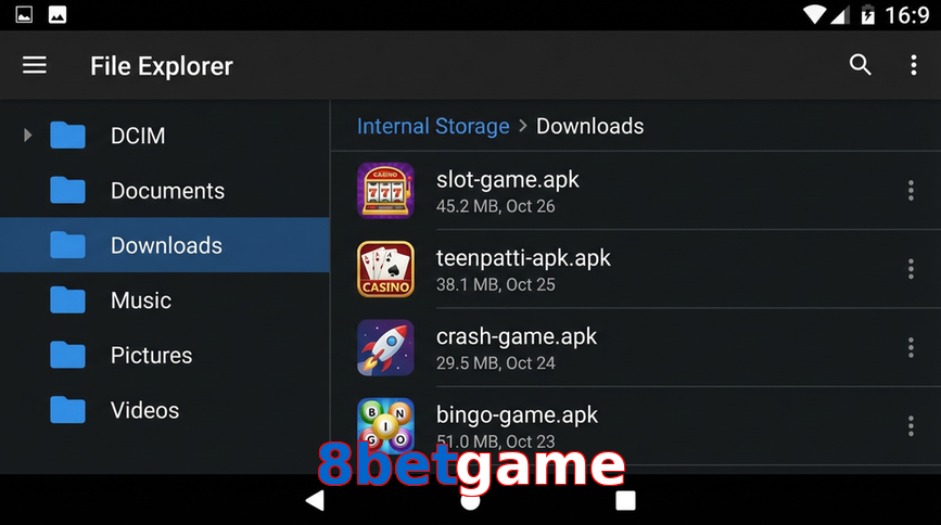 Main screen of 8Betgame gameapk page for PK players