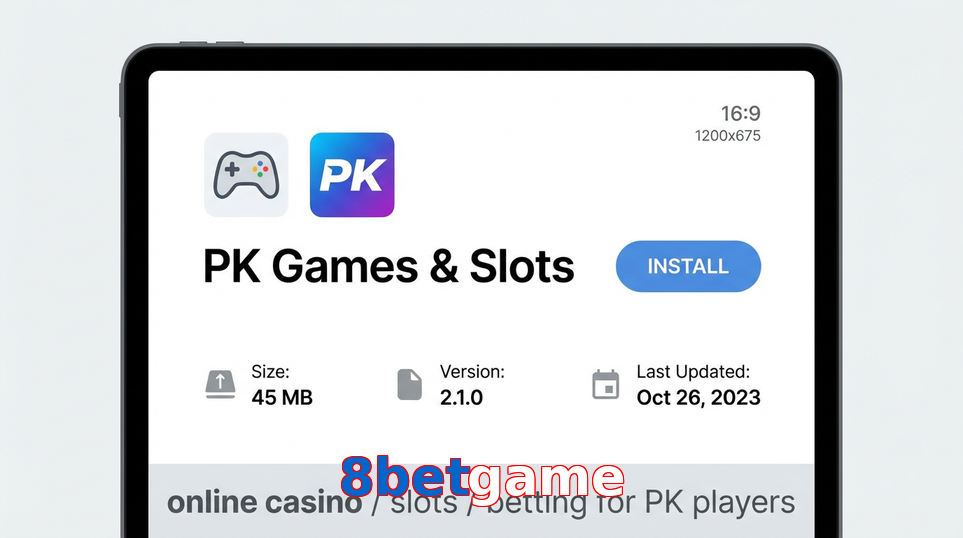 Game list for 8Betgame gameapk section