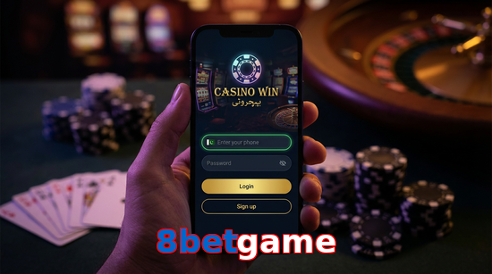 Main screen of 8Betgame login page for PK players